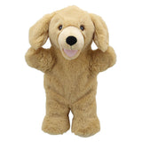 Eco Walking Labrador Puppet yellow