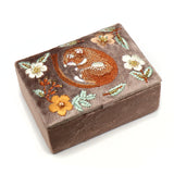 Dormouse Embroidered Sq Jewellery Box