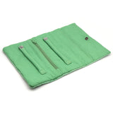 Green Badger Embroidered Jewellery Roll