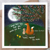 Home - Fox Under the Moon Card