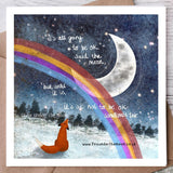 Its OK - Fox Under the Moon Card