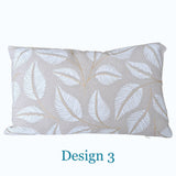 Leaf Pattern Cushion 3 assort. 30x50cm