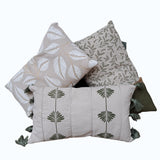 Leaf Pattern Cushion 3 assort. 30x50cm