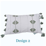Leaf Pattern Cushion 3 assort. 30x50cm