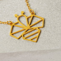 Bee Geometric Necklace Dynami