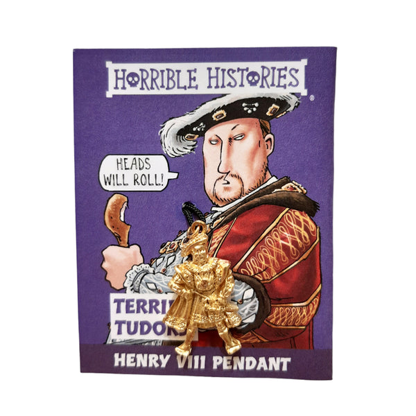 Horrible Histories Terrifying Tudors Gold Henry VIII Pendant