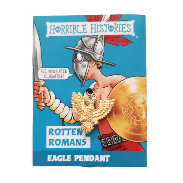 Horrible Histories Ruthless Romans Gold Eagle Pendant