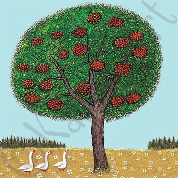 Rowan Tree Card - Yuri Vasnetsov