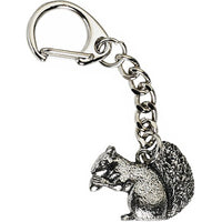 Pewter Squirrel Keyring