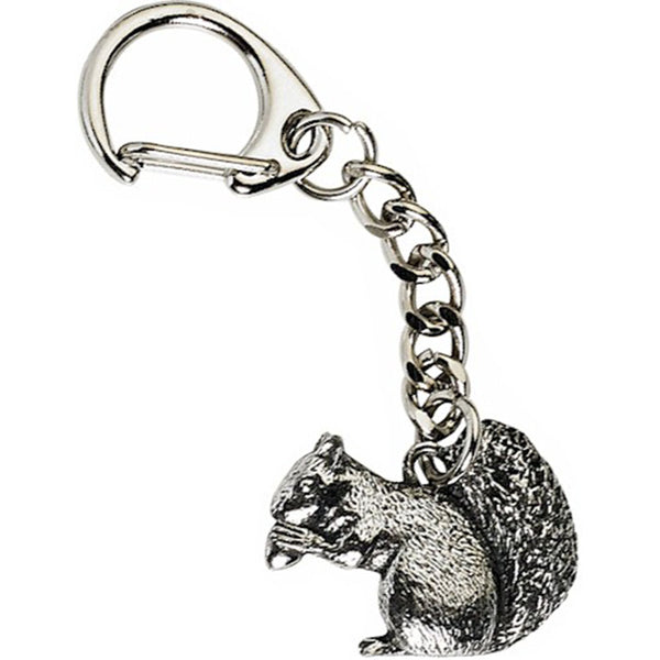 Pewter Squirrel Keyring