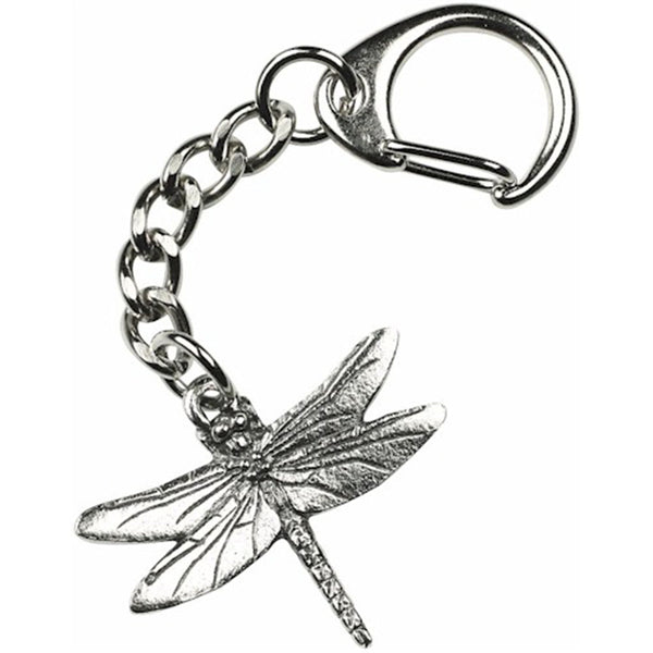 Pewter Dragonfly Keyring