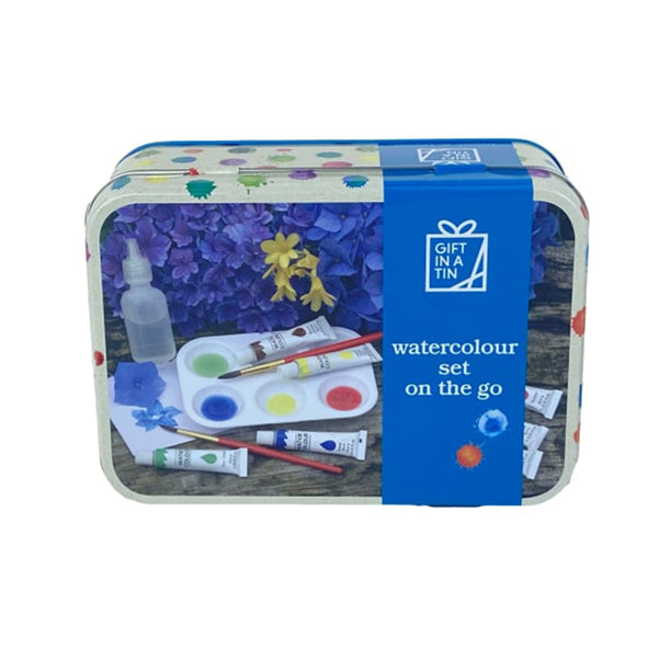 Watercolour Set on the Go Gift in a Tin
